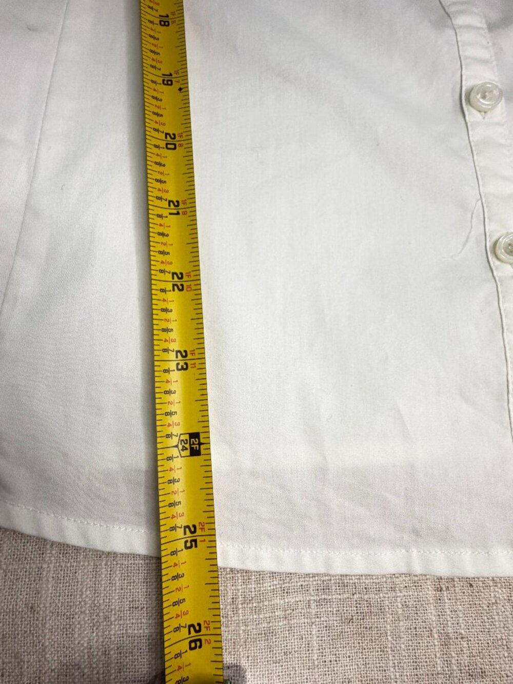 Ann Taylor White Ruffle Sleeveless Button Front Blouse Size 10 - Picture 2 of 4
